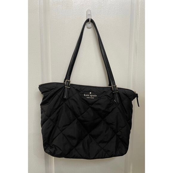 Kate Spade Watson Lane black quilted Maya tote bag - Picture 1 of 15